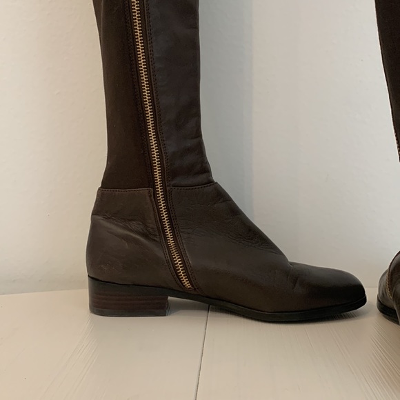 Michael Kors Brown Leather Tall Boots - size 6 - like new! - Picture 9 of 14